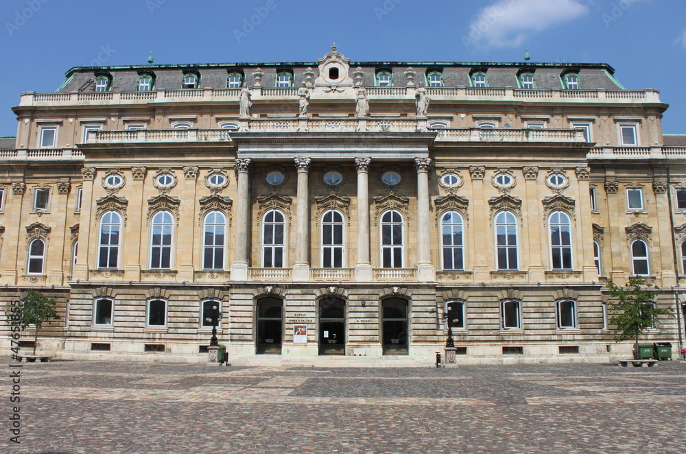 Facade of Budapest Royal Palace