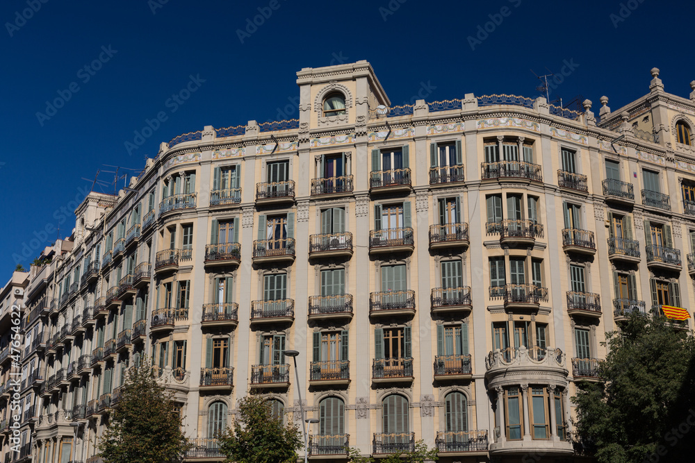 Buildings' facades of great architectural interest in the city o