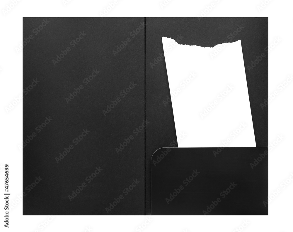 Blank bill receipt in envelope Blank bill receipt in envelope