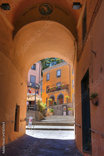 Alleyway. Montefiascone. Lazio.  Italy. photo