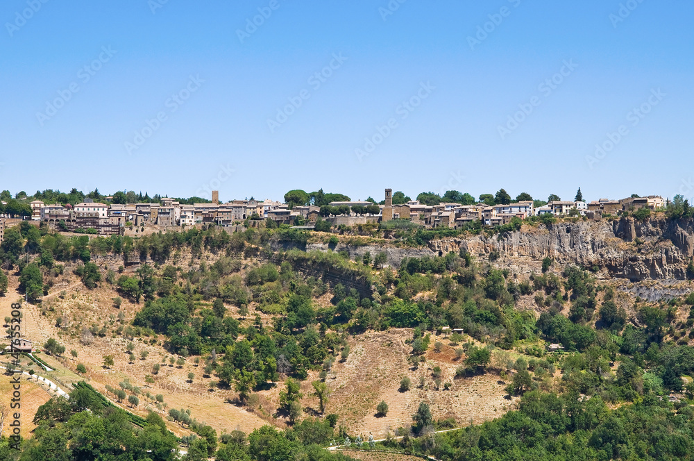 Panoramic view of Civita di Bagnoregio. Lazio. Italy.
