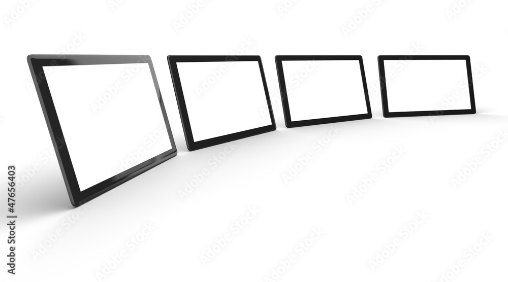 3D Tablet-PCs Schwarz mit isoliertem Display 3 3D Tablet-PCs Schwarz mit isoliertem Display 3
