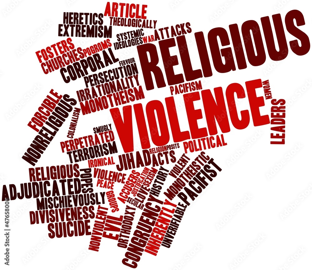 Word cloud for Religious violence Stock Illustration Adobe Stock