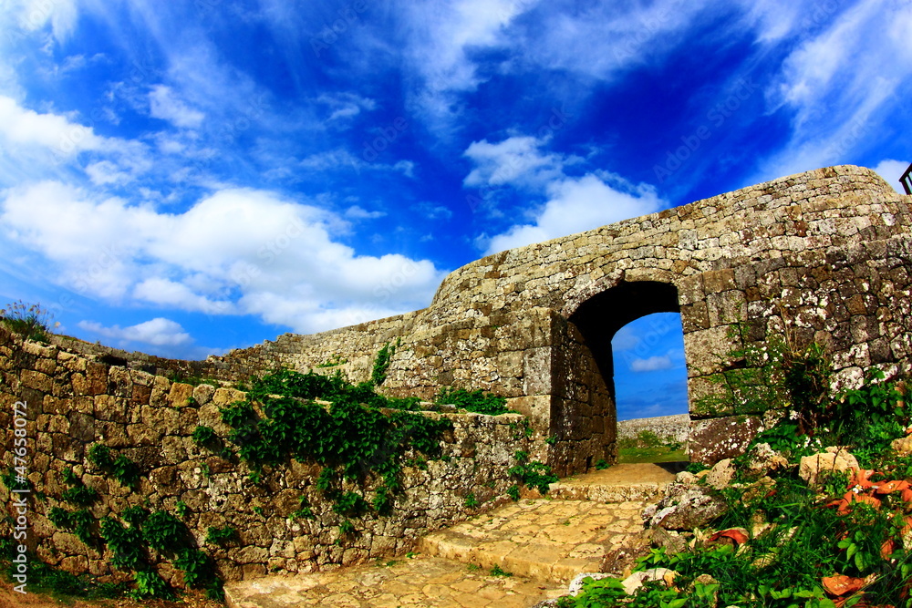 castle ruin of Okinawa