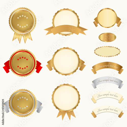 Vector set: Awards. Abstract design elements