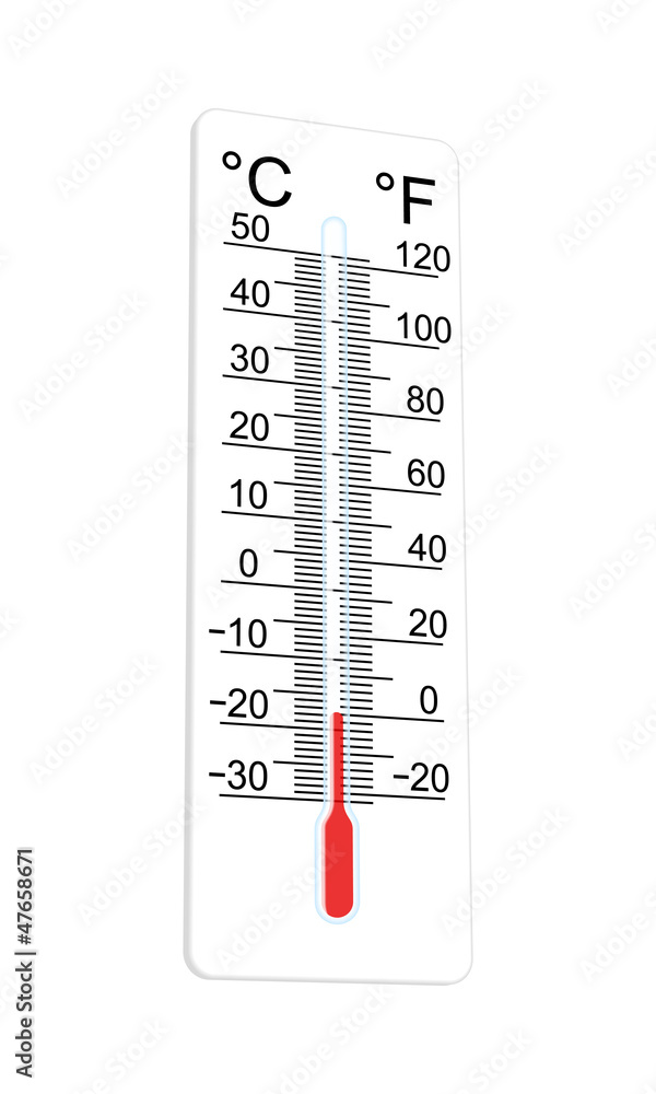 Thermometer indicates extremely low temperature. Vector illustra Thermometer indicates extremely low temperature. Vector illustra