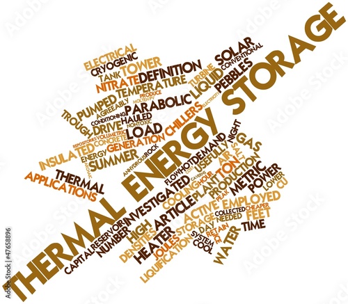Word cloud for Thermal energy storage