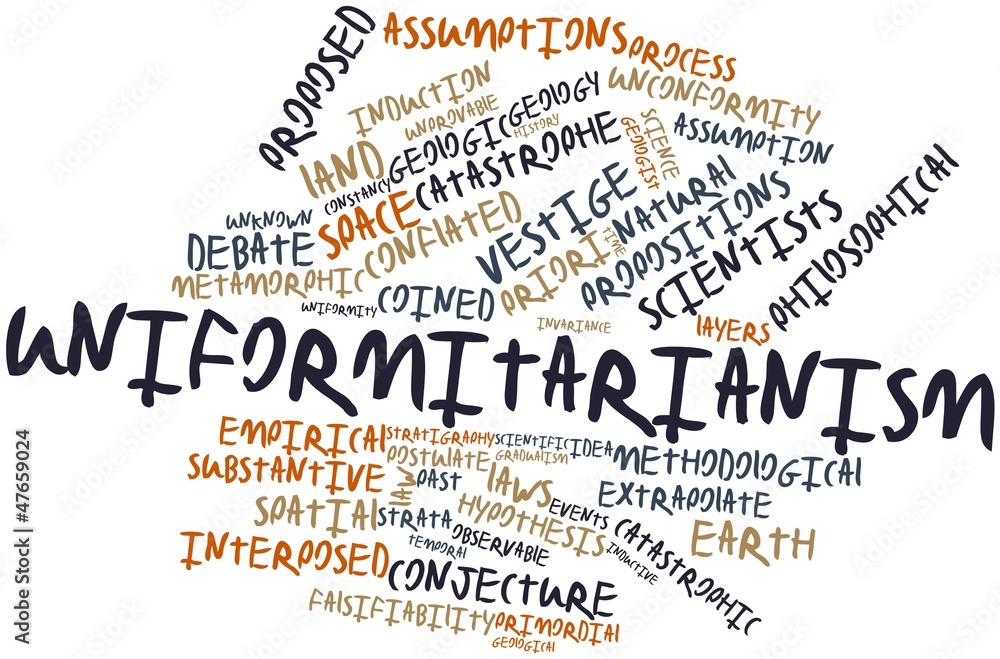 Word cloud for Uniformitarianism Stock Illustration Adobe Stock