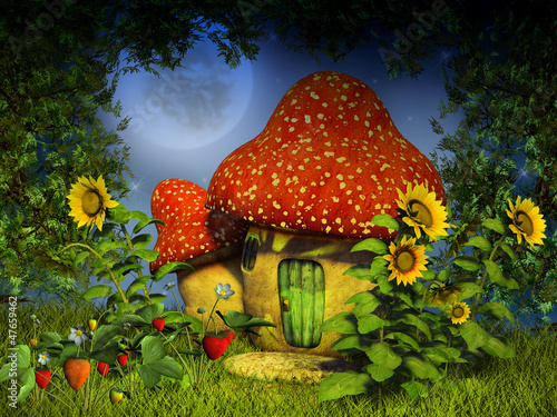 fantasy mushroom house