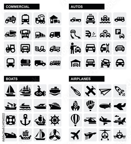 transport icons