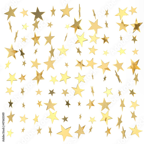 Confetti. Gold New Year's accessories.