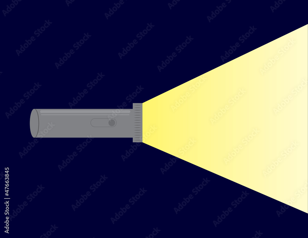 flashlight shining clipart