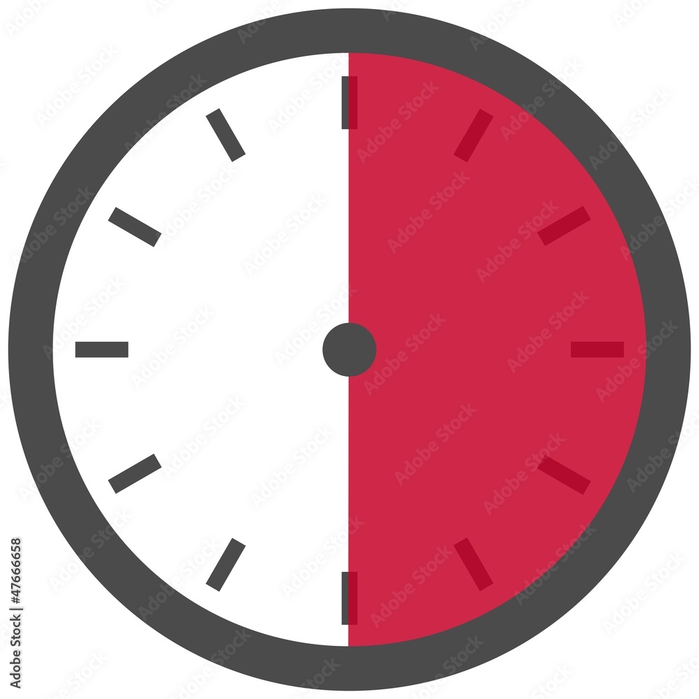 Uhr - Dauer: 30 Sekunden 30 Minuten oder 6 Stunden Uhr - Dauer: 30 Sekunden 30 Minuten oder 6 Stunden