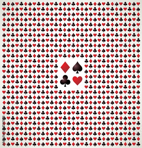 Card suit. Playing cards. Vector illustration