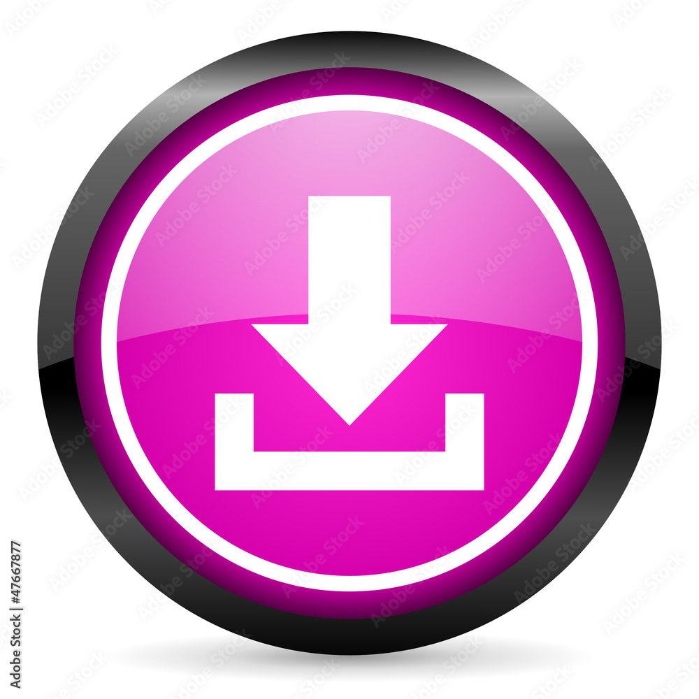 download violet glossy icon on white background download violet glossy icon on white background