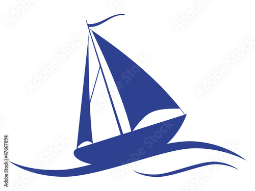 Sail ship vector icon