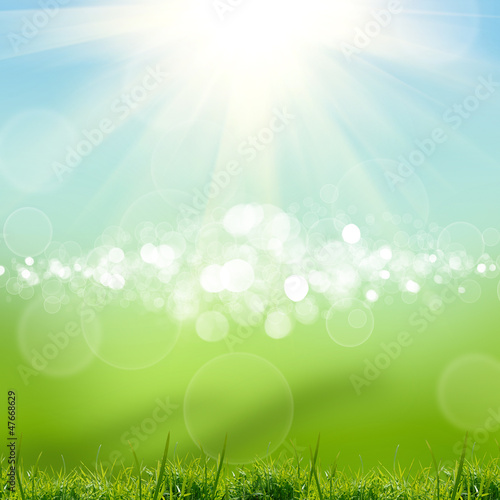 green natute background