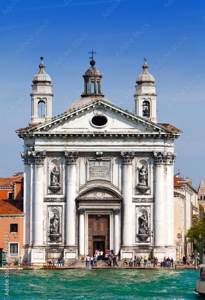 Basilica Santa Maria della Salute, Venice, Italy..
