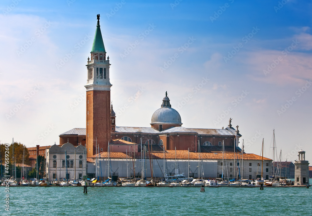 Bell tower of St Mark's Basilica in Venice, Italy...