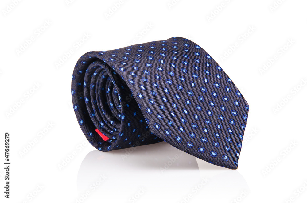 Elegant silk male tie ( necktie ) on white Elegant silk male tie ( necktie ) on white