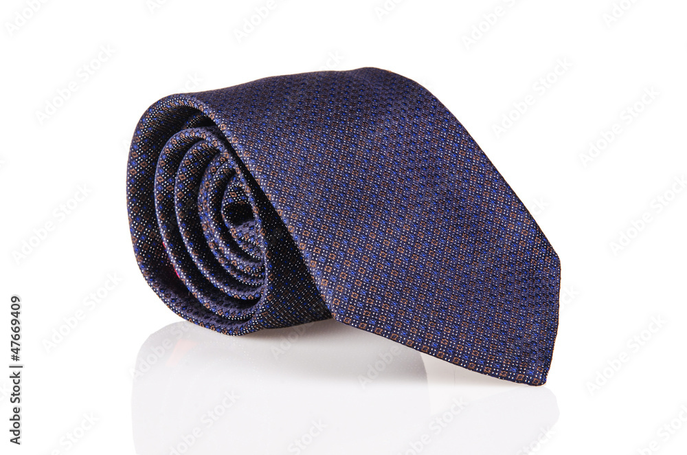 Elegant silk male tie ( necktie ) on white Elegant silk male tie ( necktie ) on white
