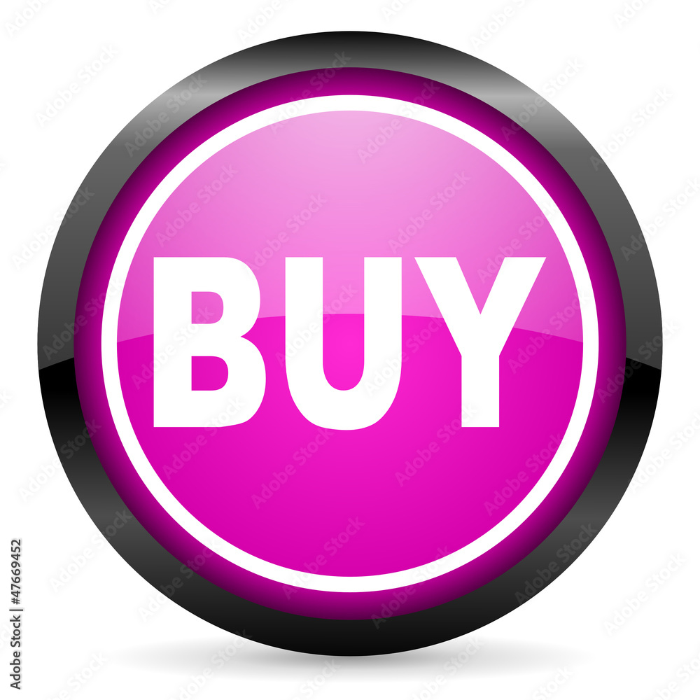 buy violet glossy icon on white background buy violet glossy icon on white background