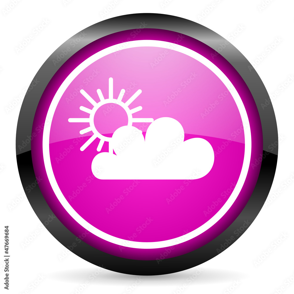 weather violet glossy icon on white background weather violet glossy icon on white background