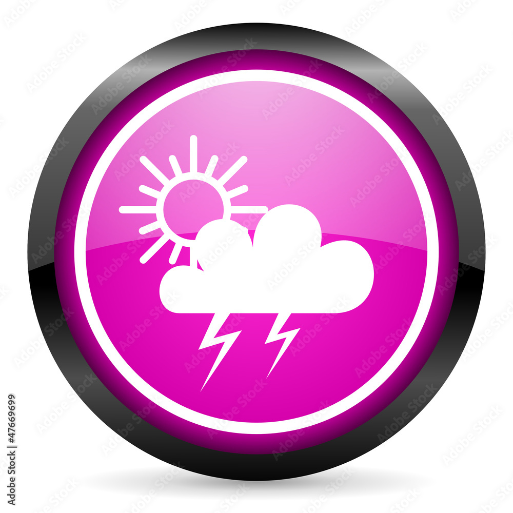 weather violet glossy icon on white background weather violet glossy icon on white background