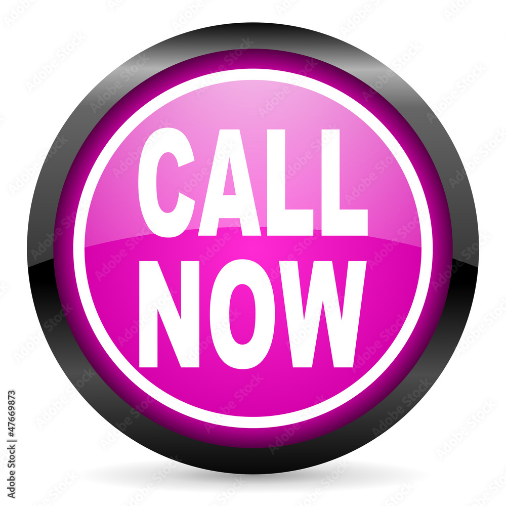 call now violet glossy icon on white background call now violet glossy icon on white background