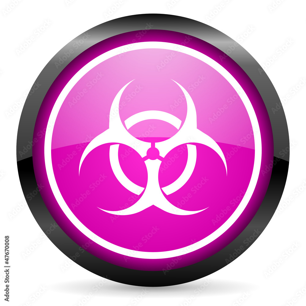 virus violet glossy icon on white background virus violet glossy icon on white background