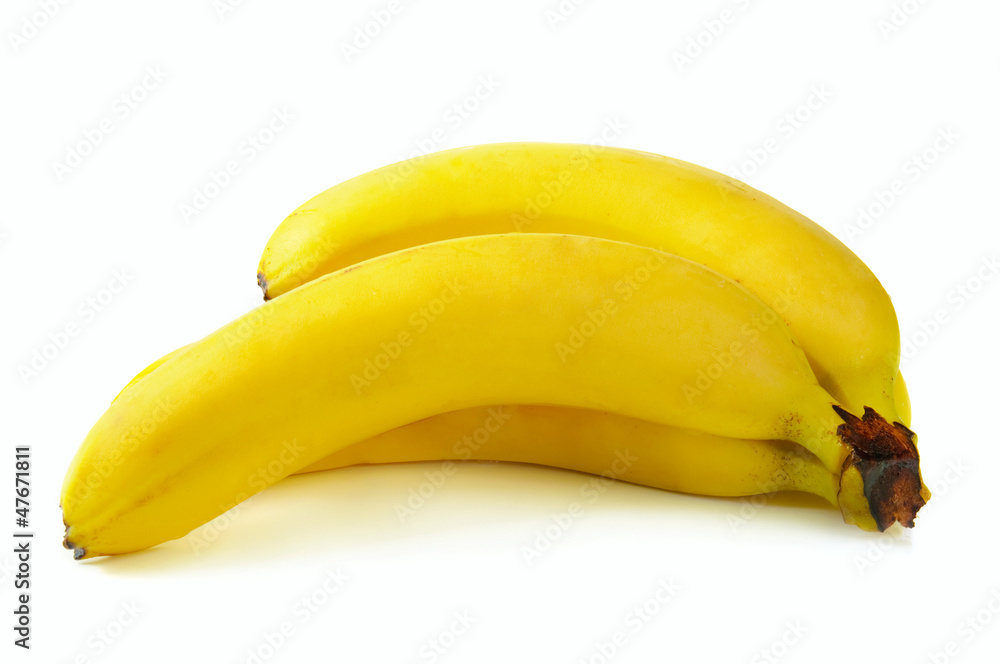 Three fresh bananas Three fresh bananas