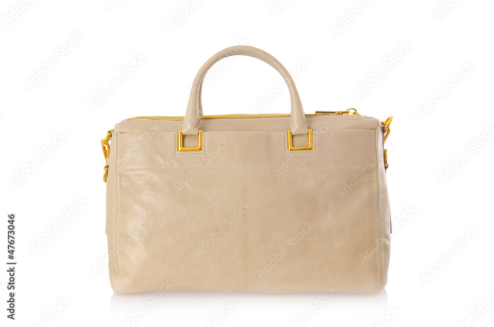 Nice elegant woman bag isolated on the white Nice elegant woman bag isolated on the white