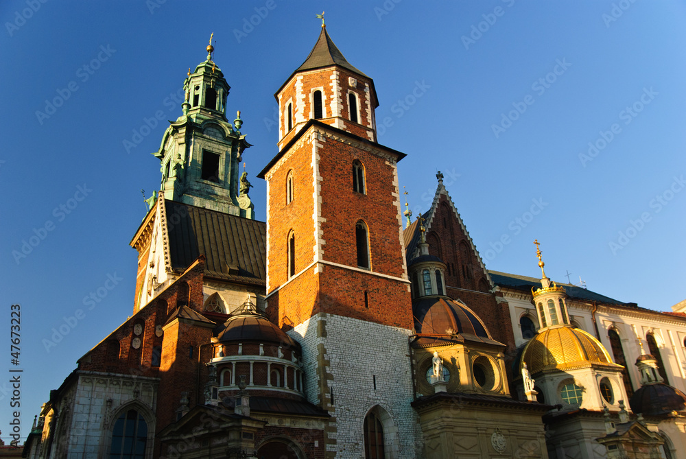 Wawel Cathedral  - part of the Wawel castle in Cracow, Poland