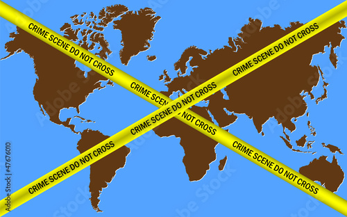 Earth Crime Scene Do Not Cross