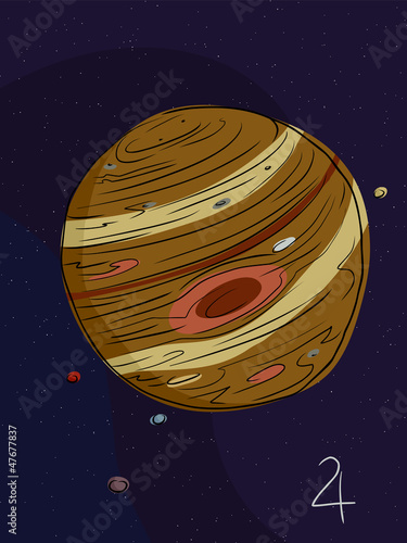 Jupiter and the Four Moons