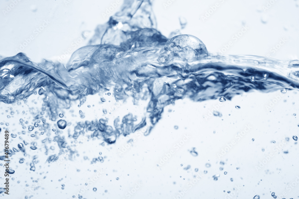 Fototapeta Woda na białym tle