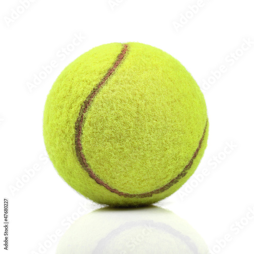 tennis ball isolated on white © ronstik