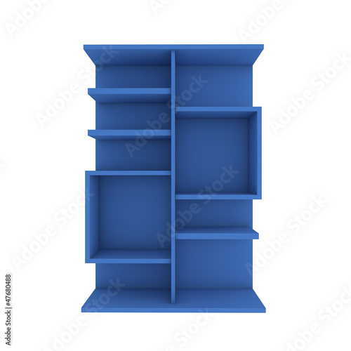 blue shelf