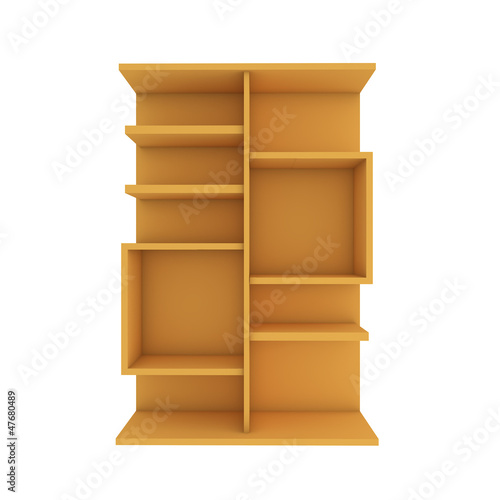 orange shelf