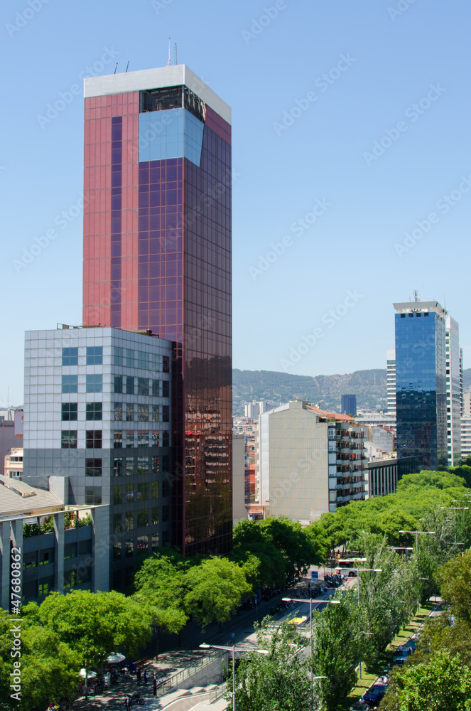 Modern building in Barceona Modern building in Barceona