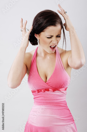 Obraz na płótnie Irritated woman