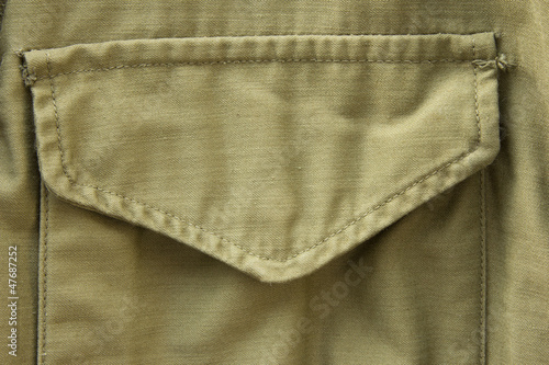Pocket of military uniform