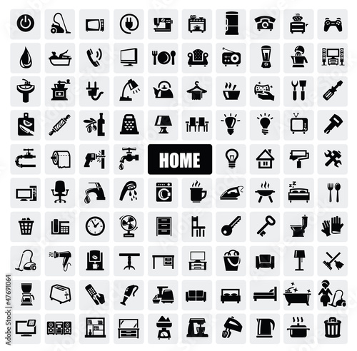 home appliances icons