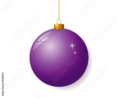 Purple christmas ball