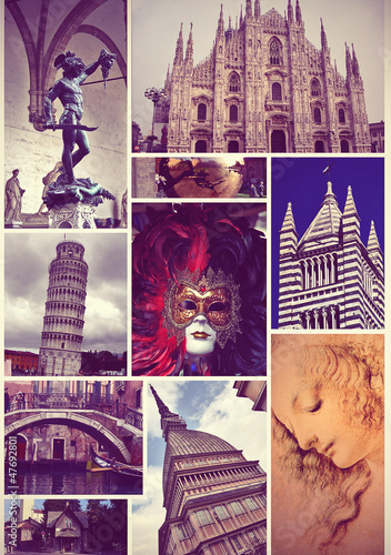 Collage of  Photo from Italy, Europe
