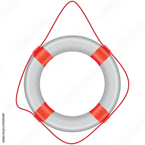 White lifebuoy