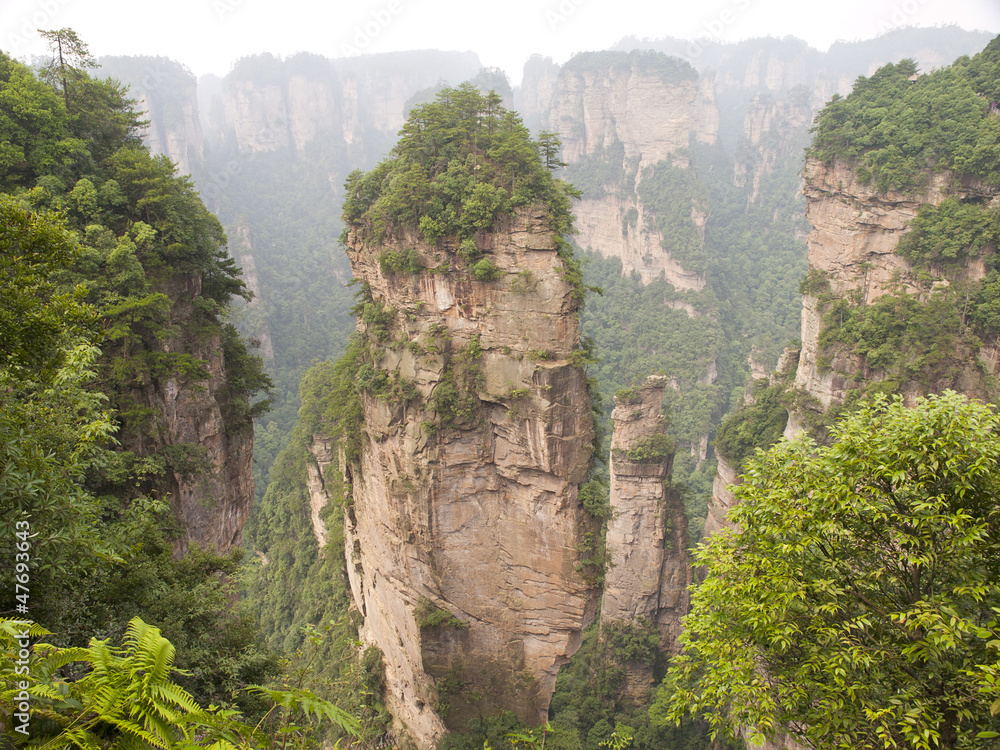 Rock mountain in Zhangjiajie.