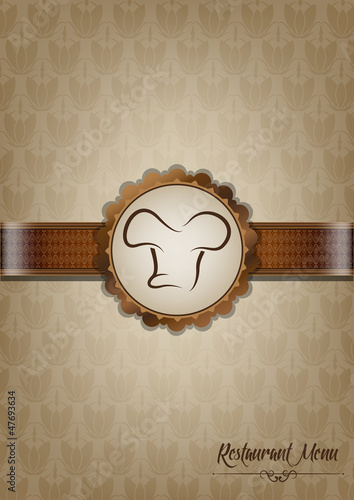 Brown restaurant menu design