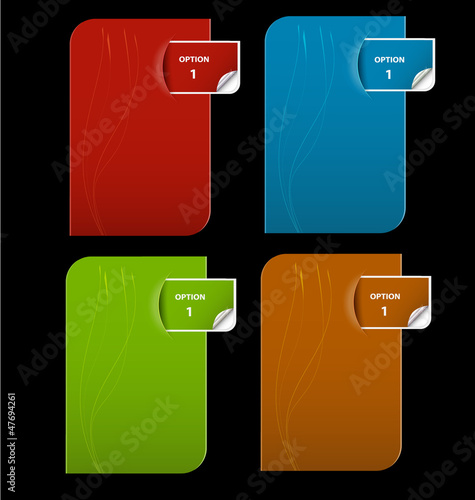 Presentation template with empty text boxes