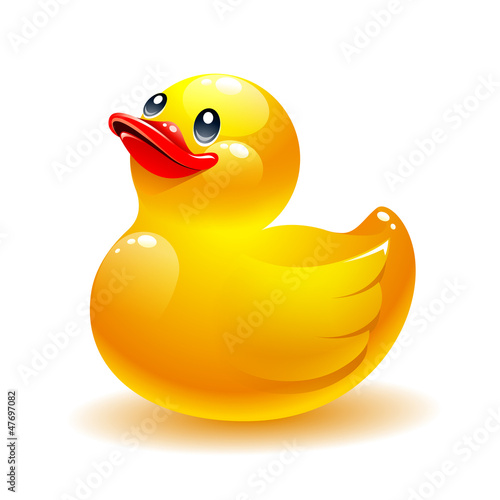 Rubber duck vector icon